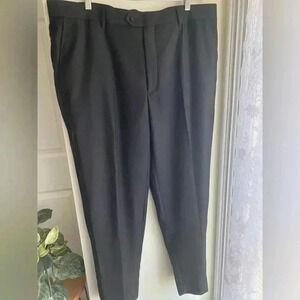 Men’s Size 58 Black Dress Pants Berton Inseam 30L Excellent Condition Formal